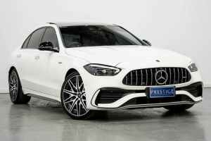 2023 Mercedes-AMG C63 W206 MY23.5 43 4Matic Mhev White 9 Speed Automatic G-Tronic Sedan