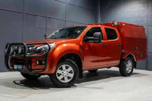 2015 Isuzu D-MAX TF MY15 SX (4x4) Red 5 Speed Automatic Crew Cab Chassis