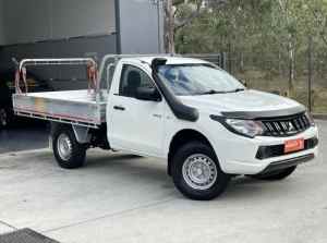2017 Mitsubishi Triton MQ MY17 GLX 4x2 White 5 Speed Sports Automatic Cab Chassis Mill Park Whittlesea Area Preview