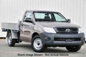 2010 Toyota Hilux TGN16R MY10 Workmate 4x2 Grey 5 Speed Manual Cab Chassis Tugun Gold Coast South Preview