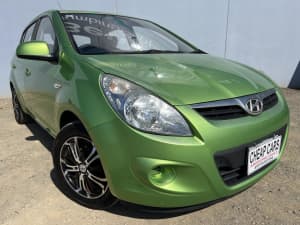 2011 Hyundai i20 PB MY11 Active Green 4 Speed Automatic Hatchback Hoppers Crossing Wyndham Area Preview