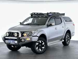 2017 Mitsubishi Triton MQ MY18 Exceed Double Cab Silver, Chrome 5 Speed Sports Automatic Utility