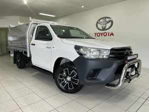 2021 Toyota Hilux 2U82830DX 4x2 Workmate 2.7Lual Glacier White Manual Cab Chassis