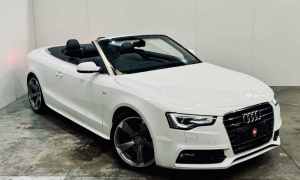 2015 Audi A5 8T MY15 S Tronic Quattro White 7 Speed Sports Automatic Dual Clutch Cabriolet