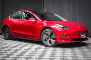 2019 Tesla Model 3 Standard Range Plus Red 1 Speed Reduction Gear Sedan
