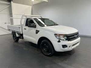 2014 Ford Ranger PX XL 2.2 (4x2) White 6 Speed Manual Cab Chassis