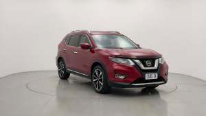 2017 Nissan X-Trail T32 TI (4x4) Red Continuous Variable Wagon