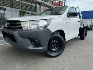 2016 Toyota Hilux TGN121R Workmate 4x2 White 6 Speed Sports Automatic Cab Chassis