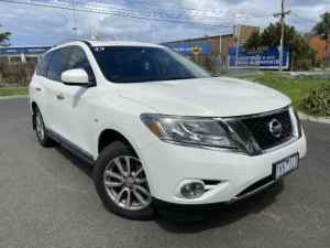 2014 Nissan Pathfinder R52 MY14 ST X-tronic 4WD White 1 Speed Constant Variable Wagon
