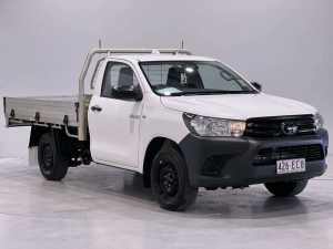 2021 Toyota Hilux TGN121R Workmate White Sports Automatic Cab Chassis