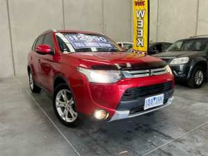 2014 Mitsubishi Outlander ZJ MY14.5 LS 2WD Red 6 Speed Constant Variable Wagon