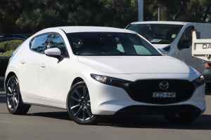 2023 Mazda 3 BP2H7A G20 SKYACTIV-Drive Touring White 6 Speed Sports Automatic Hatchback Warwick Farm Liverpool Area Preview