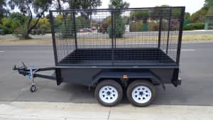 TRAILER TANDEM DUAL AXEL BRAKED NEW 2 TON CAGED TRAILER 9X5 $3790