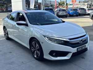 2017 Honda Civic 10th Gen MY17 VTi-LX White 1 Speed Constant Variable Sedan