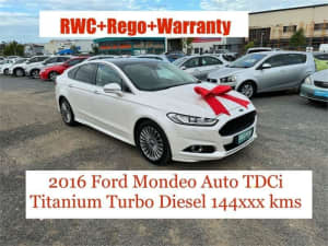 2016 Ford Mondeo MD Titanium TDCi White 6 Speed Automatic Hatchback Archerfield Brisbane South West Preview
