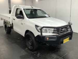 2019 Toyota Hilux GUN126R MY19 SR (4x4) White 6 Speed Automatic Cab Chassis