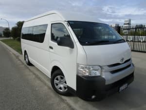 2017 Toyota HiAce KDH223R Commuter High Roof Super LWB French Vanilla 4 Speed Automatic Bus