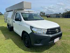 2018 Toyota Hilux GUN122R Workmate 4x2 White 5 Speed Manual Cab Chassis Woongoolba Gold Coast North Preview