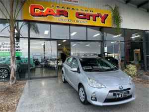 2014 Toyota Prius c NHP10R E-CVT Silver, Chrome 1 Speed Constant Variable Hatchback Hybrid Traralgon Latrobe Valley Preview