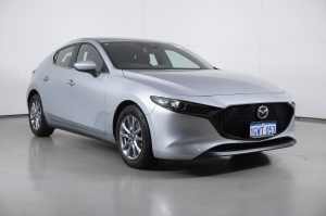 2019 Mazda 3 BP G20 Pure Silver 6 Speed Automatic Hatchback
