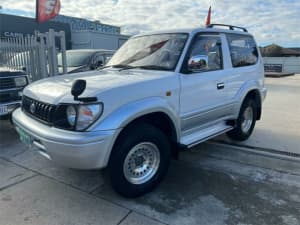 1997 Toyota Landcruiser Prado RX KZJ90W White Automatic Wagon