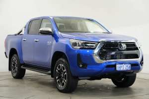 2022 Toyota Hilux GUN126R SR5 Double Cab Blue 6 Speed Sports Automatic Cab Chassis