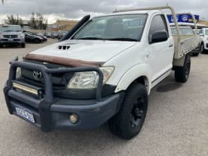 2009 Toyota Hilux KUN26R 08 Upgrade SR (4x4) White 5 Speed Manual Cab Chassis