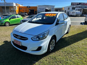 2016 Hyundai Accent RB3 MY16 Active White 6 Speed Constant Variable Sedan Clontarf Redcliffe Area Preview