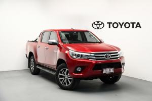 2017 Toyota Hilux GUN126R SR5 Double Cab Red 6 Speed Manual Utility