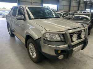 2012 Toyota Hilux GGN25R MY12 SR5 Double Cab Silver Metallic 5 Speed Automatic Utility