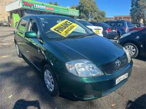 2002 Toyota Corolla ZZE122R Ascent Green 4 Speed Automatic Hatchback