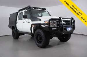 2023 Toyota Landcruiser 70 Series Vdjl79R LC79 Workmate White 5 Speed Manual Double Cab Chassis