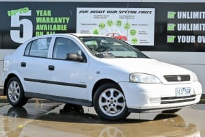 2005 Holden Astra TS Classic White 5 Speed Manual Hatchback