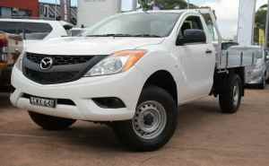 2013 Mazda BT-50 MY13 XT Hi-Rider (4x2) White 6 Speed Automatic Cab Chassis