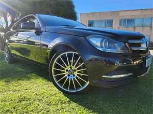 2011 Mercedes-Benz C180 W204 MY11 BE Black 7 Speed Automatic G-Tronic Coupe Wangara Wanneroo Area Preview