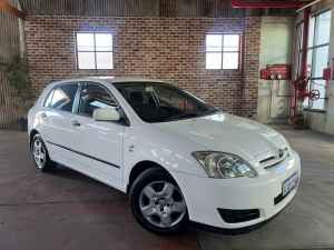 2005 Toyota Corolla ZZE122R 5Y Ascent White Automatic Hatchback
