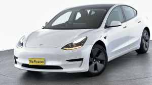 2021 Tesla Model 3 MY21 Standard Range Plus White 1 Speed Reduction Gear Sedan