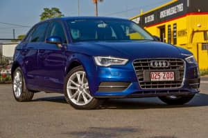 2014 Audi A3 8V MY15 Attraction Sportback S Tronic Blue 7 Speed Sports Automatic Dual Clutch