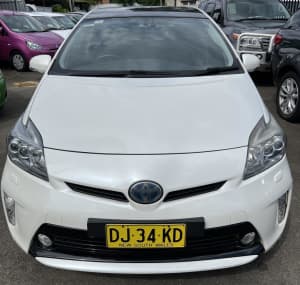 2015 Toyota Prius ZVW30R MY12 I-Tech (Hybrid) Pearl White Continuous Variable Hatchback
