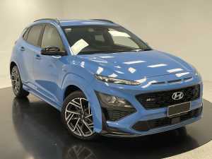 2021 Hyundai Kona Os.v4 MY21 N-Line D-CT AWD Blue 7 Speed Sports Automatic Dual Clutch Wagon