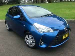 2018 Toyota Yaris NCP131R MY17 Update SX Electric Blue 4 Speed Automatic Hatchback