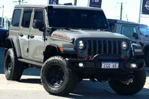 2022 Jeep Wrangler JL MY22 Unlimited Rubicon Green 8 Speed Automatic Hardtop Burswood Victoria Park Area Preview