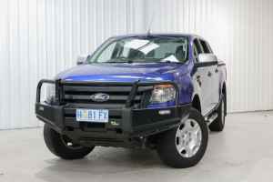 2014 Ford Ranger PX XLS Double Cab Blue 6 Speed Sports Automatic Utility
