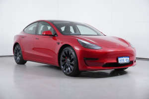 2021 Tesla Model 3 MY21 Update Performance Red 1 Speed Automatic Sedan