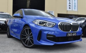 2020 BMW 118i F40 M Sport Blue 7 Speed Auto Dual Clutch Hatchback