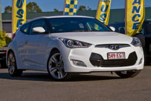 2013 Hyundai Veloster FS3 + Coupe D-CT White 6 Speed Sports Automatic Dual Clutch Hatchback