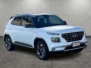 2023 Hyundai Venue Qx.v5 MY24 Elite Atlas White Ttr - Solid 6 Speed Automatic Wagon
