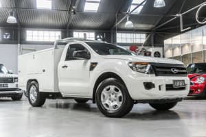 2012 Ford Ranger PX XL 2.2 (4x2) White 6 Speed Manual Cab Chassis