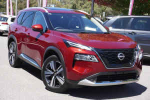 2022 Nissan X-Trail T33 MY23 Ti e-4ORCE e-POWER Red 1 Speed Automatic Wagon Hybrid