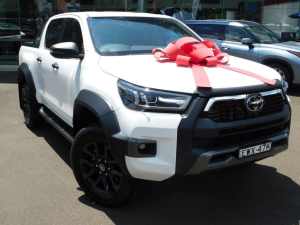 2022 Toyota Hilux GUN126R Rogue Double Cab White 6 Speed Sports Automatic Utility